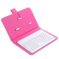 thumbnail image 1 of Funda de teclado de cuero PU portátil Teclado inalámbrico Bluetooth para teléfono celular Android Rosa Placa de panel de antena plana RX de alta ganancia de 5,8 G y 15 DBi con placa de PCB B, 1 of 5