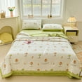 thumbnail image 2 of sruoe Summer Cooler Quilt, Lightweight Summer Quilt Full Queen for All Seasons, Breathable Naked Sleeping Skin-Friendly Washed Cotton Quilt, Cooler Fiber Ice Blanket, Nylon, Spandex, 2 of 6