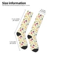 thumbnail image 5 of Daiia Sports Socks Vegetable Printed Novelty Crew Socks for Men Women Knee High Socks Cotton Socks Soft & Breathable Support Unisex Socks, 5 of 9