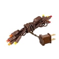thumbnail image 1 of Novelty Lights 10 Light LED Fall Thanksgiving Mini Light Set, Outdoor Curtain Wreath Craft Bottle String Lights, Yellow/Red/Orange, Non-Connectable, Brown Wire, 5 Feet, 1 of 6