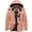 Apricot, variant on Womens Warm Snow Ski Jacket Waterproof Windproof Fleece Lined Winter Coat with Hood Orange M