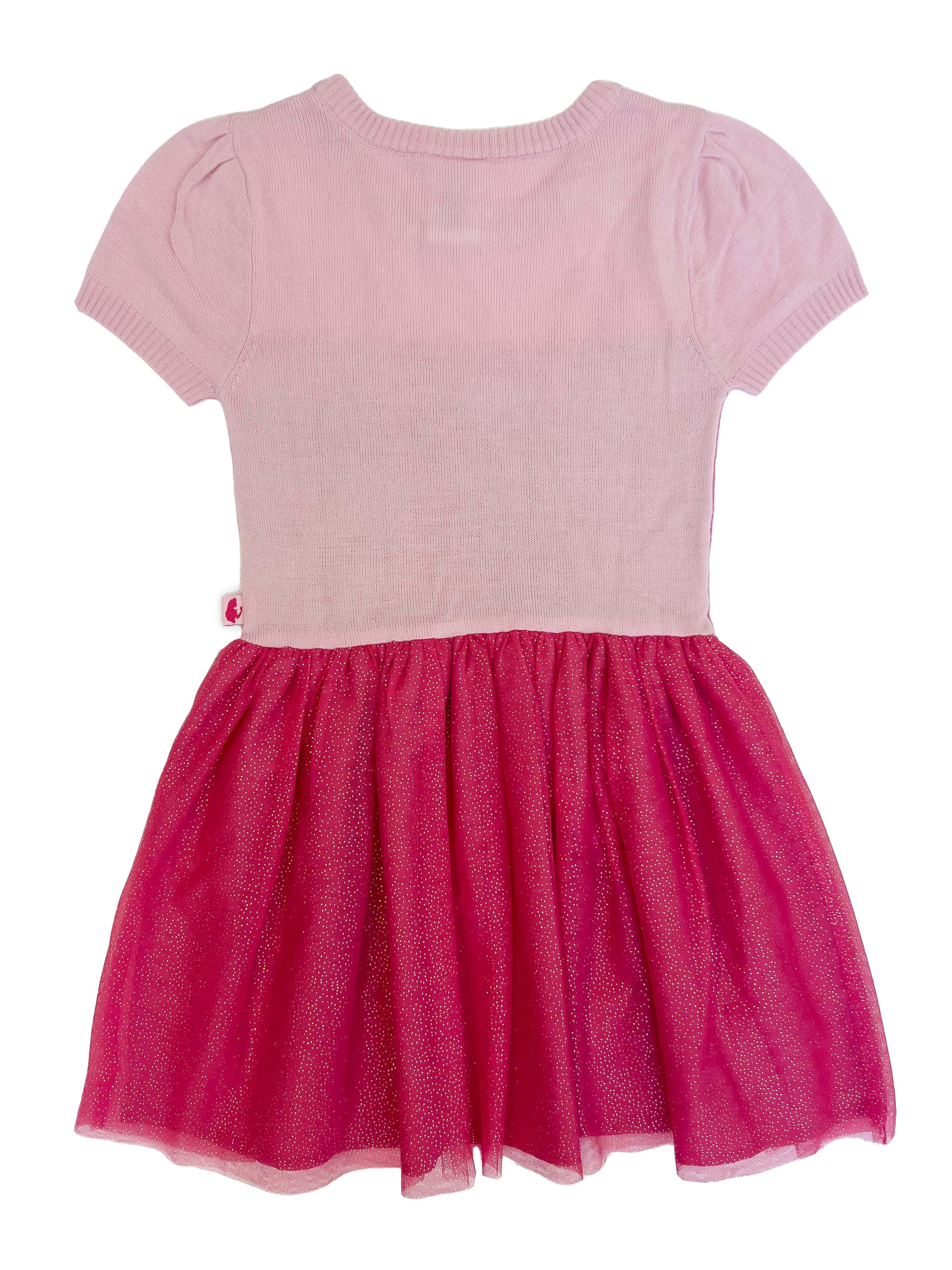 Girls Disney Princess Sleeping Beauty Aurora Cosplay Short Sleeve Sweater Dress, Sizes 4-12