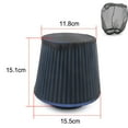 thumbnail image 2 of Black Engine Air Filter Cover Cap Compatible with Most Cylindrical Car Air Filters, 2 of 8
