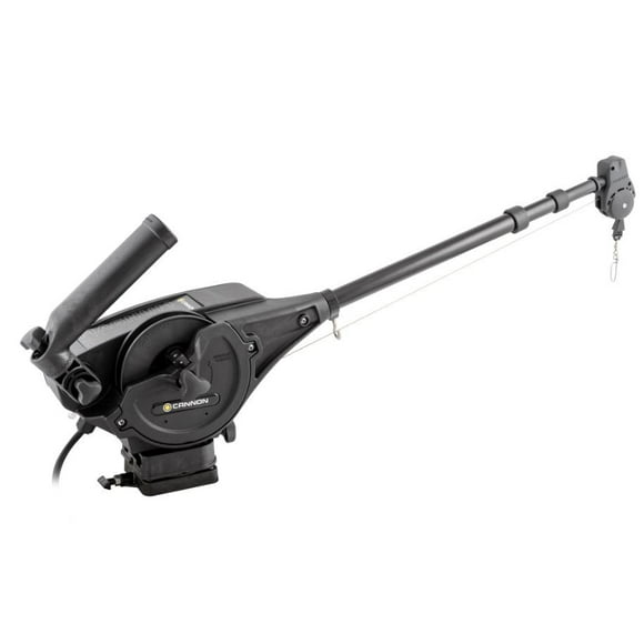 Cannon Downrigger 1902305 Magnum 10; Electric Operation; 250 Retrieval Speed Per Minute; Analog Depth Counter; Dual Axis Adjustable Rod Holder; 20 Pounds Weight Capacity; Universal Base; Black