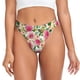 thumbnail image 1 of Fotbe Rose Flowers Tanga Sin Costuras para Mujer con Estampado – Panties Invisibles, Transpirables y Cómodos para Uso Diario-Large, 1 of 6