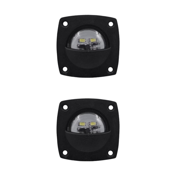 Kenally Wall-mounted Lamp Base Upgraded Fittings LED Shell Saving Space Boat Lighting Hard Light Supplies Lights Device Courtesy Socket Luz blanca/negra 2piezas Kenally CBP445960