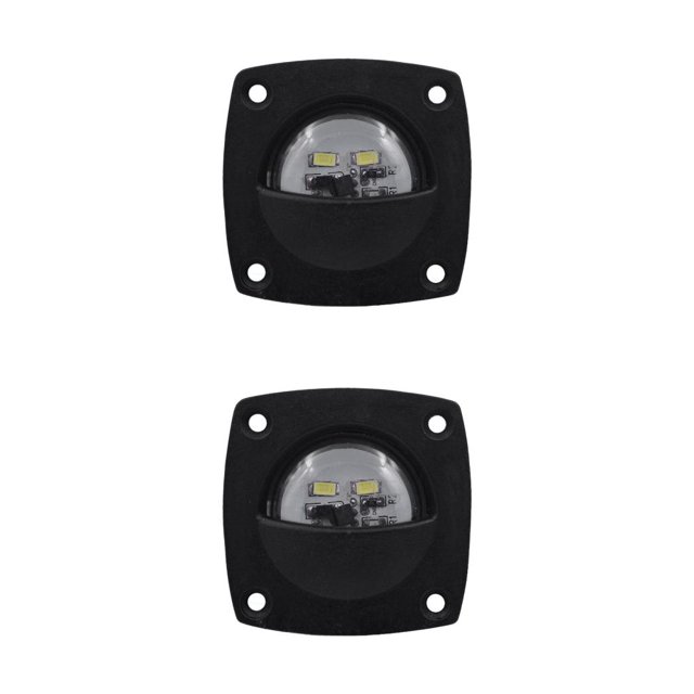 sweethay Wall-mounted Lamp Base Upgraded Fittings LED Socket Supplies Hard Lights Device Shell Courtesy Lighting Boat Saving Light Space Luz blanca/negra 2piezas sweethay CBP445960