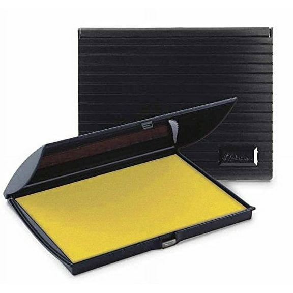 Infusion 5" x 7" Large Stamp Ink Pad for Rubber Stamps, Your Go to Large Stamp Ink Pad for Bright Color, Even Coverage and Durability, Yellow Stamp Pad