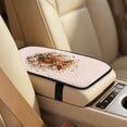 thumbnail image 4 of Xoenoiee Highland Cattle Butterfly Flower Pattern 5 PCS Automotive Seat Covers for Cars Trucks and SUVs, Car Front Seat Covers, Seat Belt Pads and Center Console Cover, Leather Auto Interior Covers, 4 of 7
