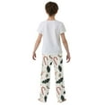 thumbnail image 4 of FORMRS Boys Pajama Pants with Pockets Size 6-8Y Kids Lounge Sleep Bottoms, White Christmas Holly, 4 of 8