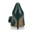 thumbnail image 3 of Journee Womens Crystol Slip On Low Stiletto Pointed Toe Evening Pumps, Widths Available, 3 of 9