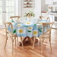 thumbnail image 5 of Round Tablecloth Wrinkle Free Table Cover Floral Tablecloth 60x60 Inch Table Cover for Kitchen Dining Table, 5 of 5