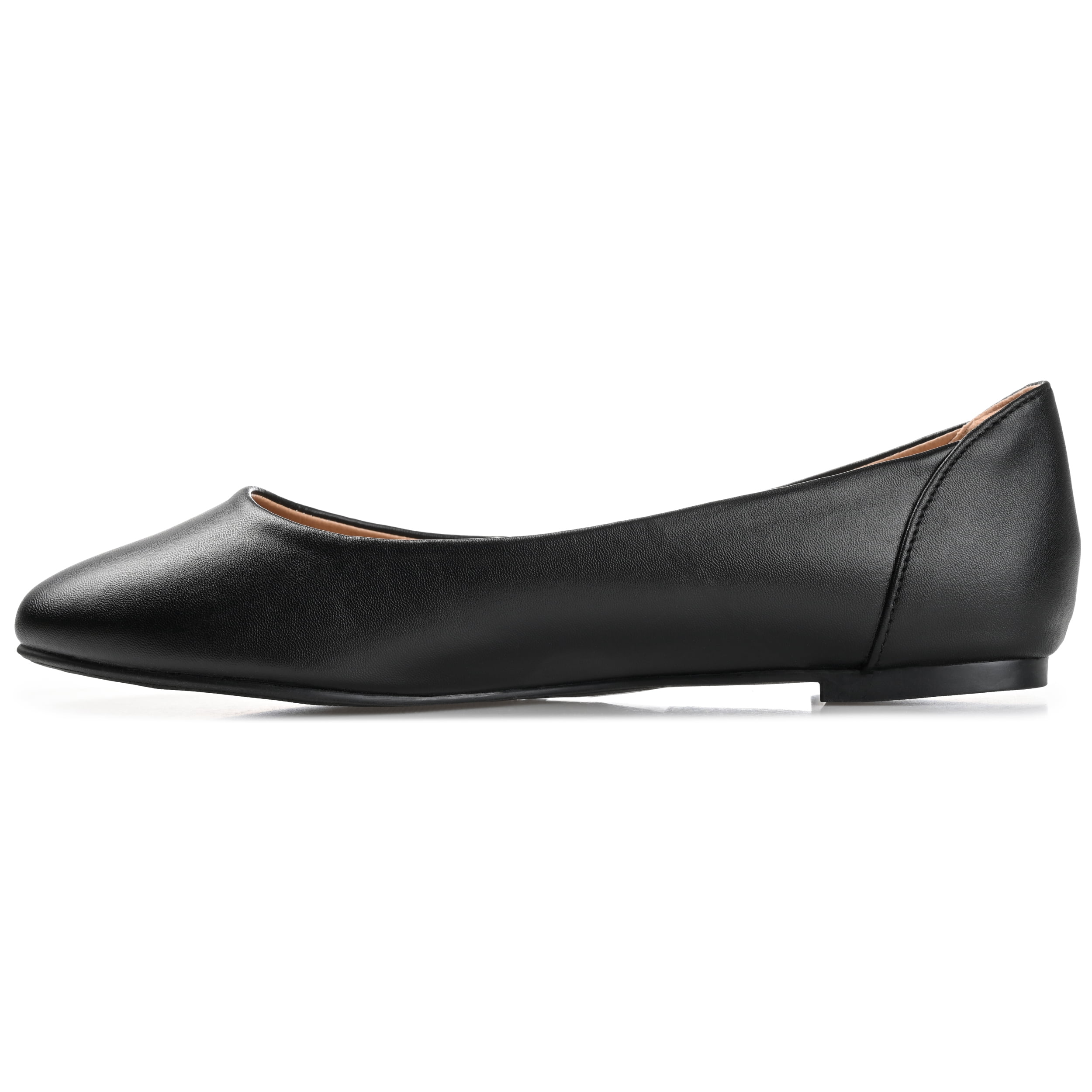 Journee Womens Kavn Comfort Insole Narrow Width Slip On Round Toe Ballet Flats