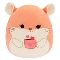Squishmallow 12 Inch Erica the Chinchilla with Heart Mug Valentine Plush Toy