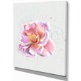 thumbnail image 2 of Cute Watercolor Pink Rose Sketch - Flowers Canvas Wall Artwork, 2 of 4