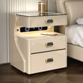 thumbnail image 3 of Cajón de escritorio, mesa de noche, sofá lateral, mesita de noche para sala de estar, diseño nórdico, armario de almacenamiento barato para dormitorio, mesitas de noche para el hogar, 3 of 4