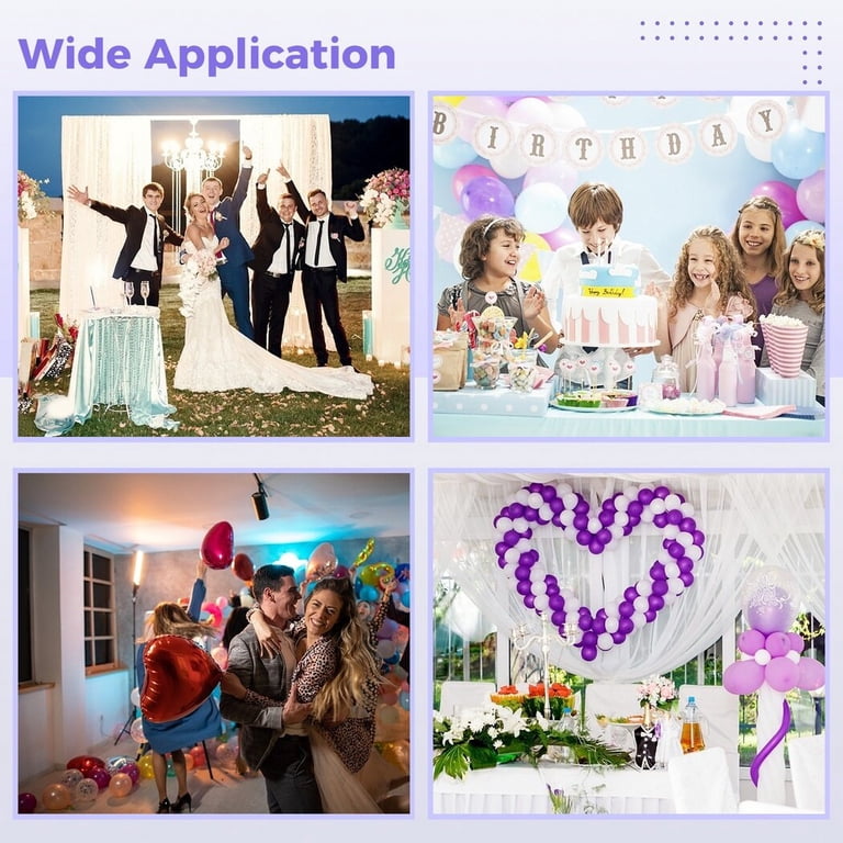 Rumia 60th Purple Birthday Balloons Decorations, 16 PCS Purple White Confetti Latex Balloons For Women Men Happy Birthday Party Wedding Anniversary Indoor Outdoor Party Supplies,12 Inch (60th