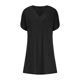 thumbnail image 4 of mfyjkho Vestidos casuales para mujer, Vestido plisado de manga corta con cuello en V y mangas murciélago para mujer, color liso Vestidos de fiesta para mujer s, 4 of 6