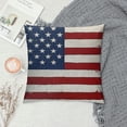 thumbnail image 2 of Shiartex 4th of July Patriotic Pillow Covers, American Flag Decorative Throw Pillowcase Independence Day Stars and Stripes Outdoor Cushion Cover for Sofa Couch Living Room Bed Decor White, 2 of 5