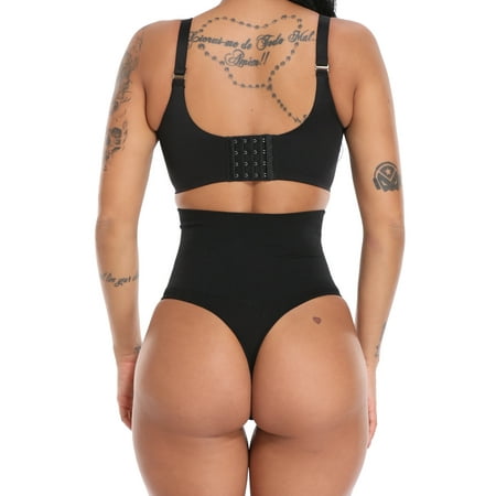 

Kiwi-Rata Women Seamless High Waist Trainer Butt Lifter Control Panty Tummy Control Thong Shapewear Body Shaper