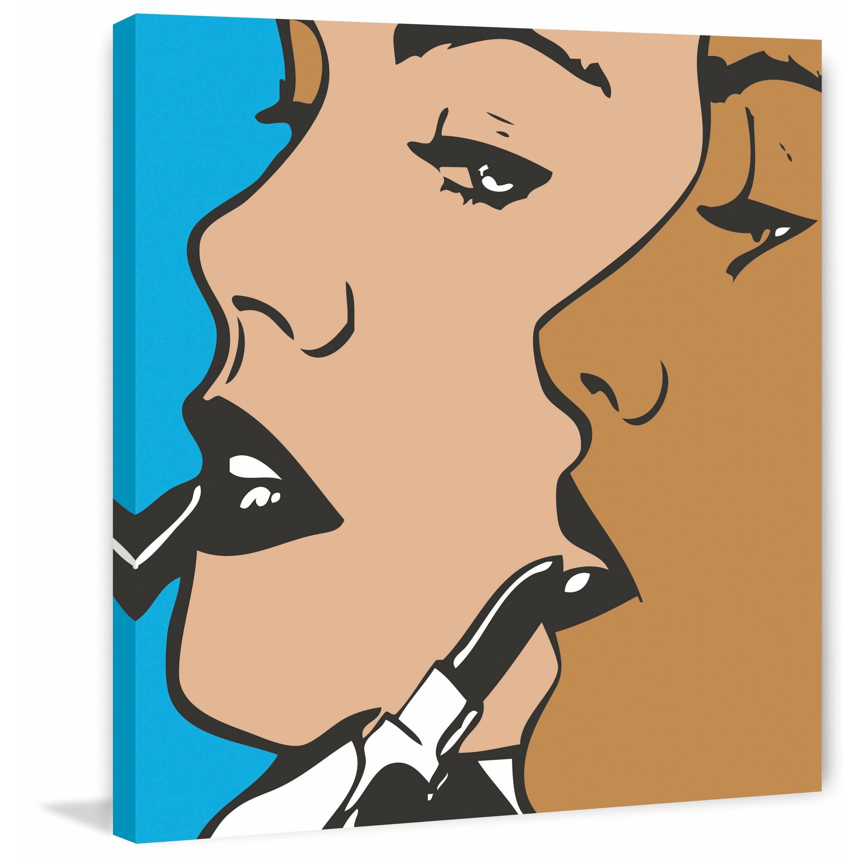 Marmont Hill "Girls 2" Print on Canvas