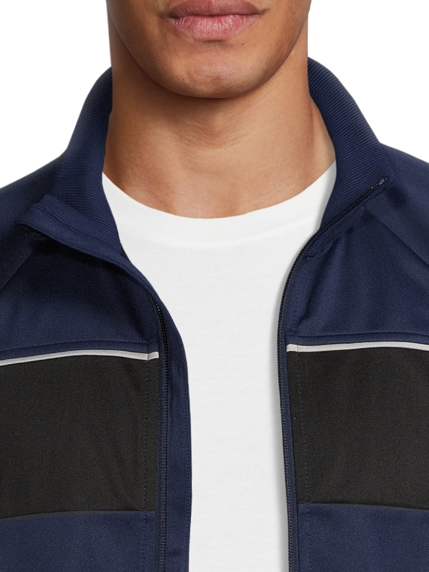Athletic Works Men's and Big Men's Track Jacket, Sizes up to 5XL 