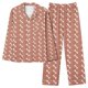 thumbnail image 1 of Puntoco Conjunto de pijama estampado con bolsillo para uso diario en el hogar para mujer, 1 of 4