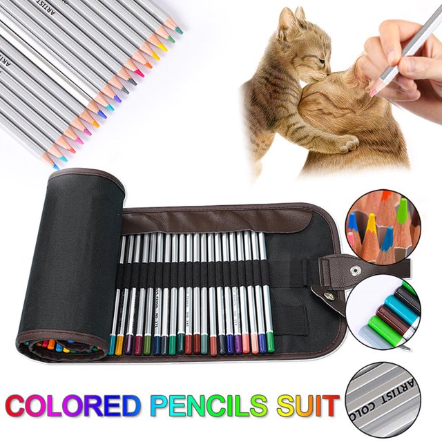 SUTENGDA Student Pens 72 Color Colored Pencils Set Brush Art Graffiti Pen Oily Colored Pencils - Drawing Coloring Art Projects School Supplies | Savings Deals