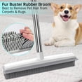 thumbnail image 2 of Thingamabobs Co Rubber Squeegee Broom, Pet Hair Remover, Indoor and Outdoor, Household, Extendable to 47 in, 1 Count, 2 of 6