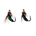 thumbnail image 4 of LOVIVER Dry Fishing Flies with Box 40pcs Trout Dry Fly Fishing Lures Green, 4 of 8