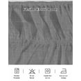 thumbnail image 5 of Vintage Dark Gray Bed Skirt Queen Size, Farmhouse Retro Solid Color Linen Texture Wrap Around Bed Skirting with Adjustable Elastic Strap, Dust Ruffle Pleated Bedskirts 16 Inch Drop for Bedroom Beds, 5 of 9