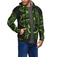 thumbnail image 2 of Vsdgher DINOSAUR IN SPACE Mens Hoodies Zip Hoodie, Hoodies for Men, Zip-up Hooded Sweatshirt-3X-Large, 2 of 5