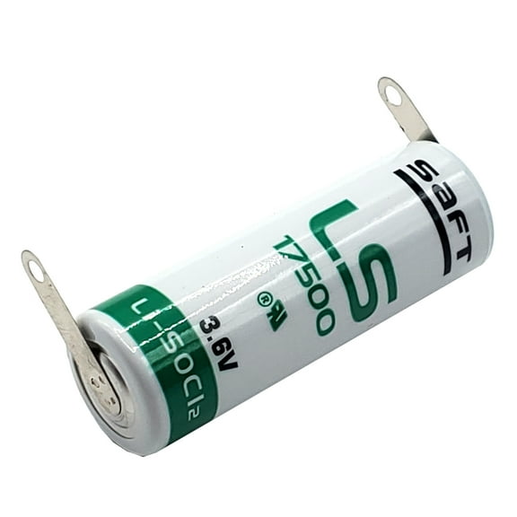 SAFT LS17500 W TABS A 3.6V Lithium Thionyl Chloride Battery