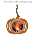 thumbnail image 3 of ELF Halloween Hanging Flat Lighted Pumpkins Decorations Battery Powered for Horror Party Home Decor Tree Yard Garden Decoration, 3 of 8