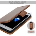 thumbnail image 4 of NAVOR - iPhone 7 Plus Detachable Magnetic Housing Wallet Case [RFID Protection] [Apple Logo Hole] [Vajio Series] -Brown (IP7PVJBR), 4 of 7