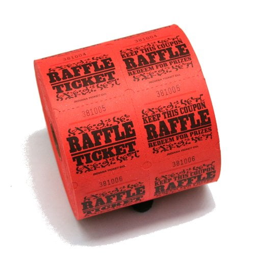 Billets de Tombola Rouges : Rouleau de 1000