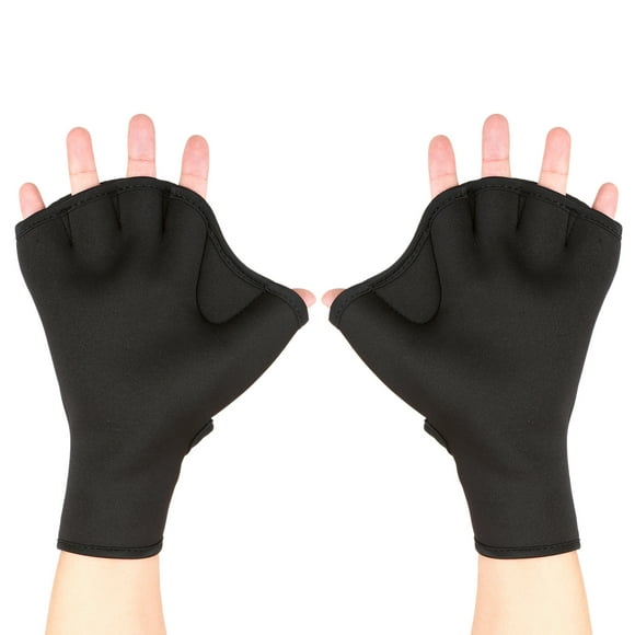 moobody Gants de Natation en Néoprène Gants D\'entraînement Physique Résistants à l'Eau avec Sangle de Poignet Réglable Mitaines de Plongée