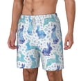 thumbnail image 2 of Uemuo Rabbit2 Pattern Mens Swim Trunks Quick Dry Board Shorts with Mesh Lining, Stretch Beach Shorts Quick Dry No-Chafing Board Shorts-3X-Large, 2 of 9