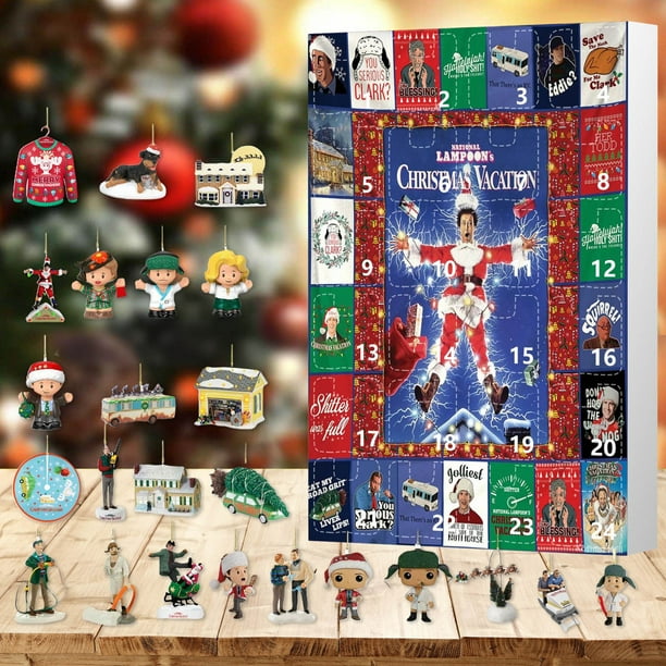 Calendario de Adviento de Navidad 2025, 24 unidades, lindo calendario de Adviento para niños, juguetes de minifiguras, calendario de cuenta regresiva de 24 días