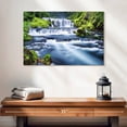 thumbnail image 2 of Elephant Stock Beautiful Waterfall Wall Art - Horizontal Canvas Wall Art - Living Room Wall Decor - Wellness Canvas - Blue And Green Decor - 24" x 16", 2 of 8