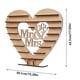 thumbnail image 5 of Soporte de exhibición de Chocolate Mr Mrs, madera de primera calidad, artístico Natural, fácil de instalar, decoración de árbol de corazón para festival de publicidad de boda Inevent HA011612-00B, 5 of 5