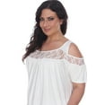 thumbnail image 2 of White Mark Women's Cold Shoulder Bexley Tunic Top, 2 of 4