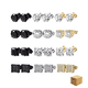 thumbnail image 1 of 12 Pares Aretes Hombre Piercing Pendientes Acero Inoxidable Belug, Multicolor, 1 of 5