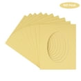 thumbnail image 2 of Soft Yellow Acid Free 6x7.5 Oval Picture Frame Mat with White Core Bevel Cut for 3x5 Pictures -, 2 of 3