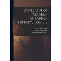 A Syllabus of Modern European History, 1500-1919, (Paperback)