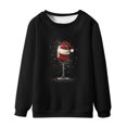 thumbnail image 1 of Sudaderas sin capucha para hombre, estilo casual, a la moda, con cuello redondo, estampado, de manga larga, blusas de manga larga y cuello redondo, blusas de poliéster para hombre, 1 of 4
