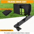 thumbnail image 4 of ChaoLink Folding Chair Rack with Cover – Heavy Duty Metal Chair Storage Dolly with PVC Lock Wheels, 400 Lb Capacity for 42 Chairs, 4 of 8