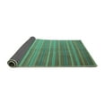 thumbnail image 2 of Ahgly Company Indoor Square Abstract Turquoise Blue Contemporary Area Rugs, 8' Square, 2 of 4