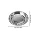 thumbnail image 2 of Stainless Steel Picnic Dinner Plate Round Bbq Plate for Outdoor Baking Silver Made with Material, 2 of 4