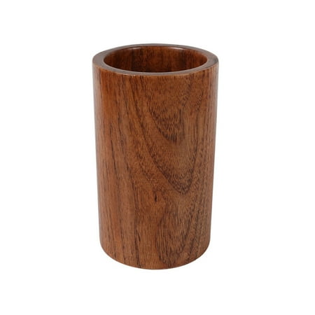 

Vintage Wood Rund Chopsticks Storage Drain Holder Tableware Draining